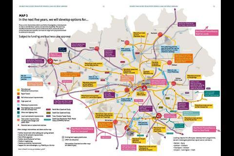 The Greater Manchester transport delivery plan features 65 schemes to be delivered within five years and a range of longer-term investment proposals.